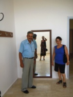 Bekir and Fatma in one of the dressing rooms